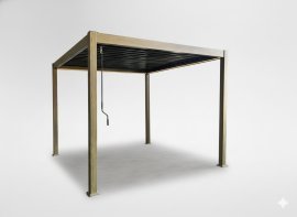 Pergola LED 3x3x2,5 m in Holzoptik - RIT1415