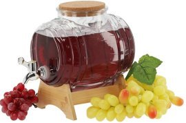 Glasfass auf Holzständer 3L - ZIX1715