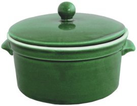 Keramiktopf mit Deckel 0,5 L – grün – RUI3125