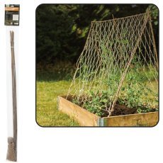 Bambus-Rankhilfe für Gartenpflanzen mit Jutenetz – EDA6568