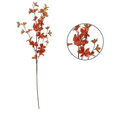 Künstlicher Zweig Herbstlaub – braun, 24 Stück/Pkg. – HID3506