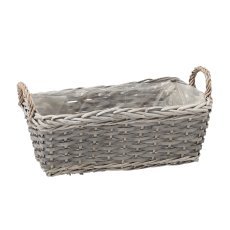 Rechteckiger Flechtkorb 38 × 19 × 14 cm *9216