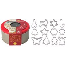 Set mit 12 Keksformen in einer Box - AMS90429