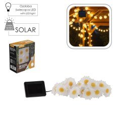 Solare Garten-Lichterkette Gänseblümchen 20 LED – warmweiß – SOL6048