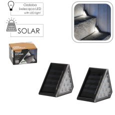 Set aus 2 Solar-Treppenleuchten mit 9 LEDs – warmweiß – SOL4644