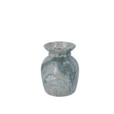 Keramische Vase 15 cm – Marmoroptik – ELI5689