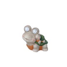 Gartenfigur – Schildkröte mit leuchtenden LED-Augen - GOT7805