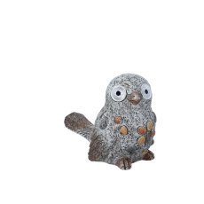 Gartenfigur – Vogel mit leuchtenden LED-Augen - GOT7881