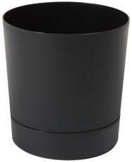 Blumentopf mit Untersetzer Aura 14,5 cm – schwarz – LAM41220