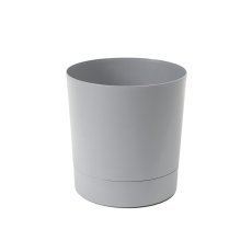 Blumentopf mit Untersetzer Aura 17,5 – grau - LAM71238