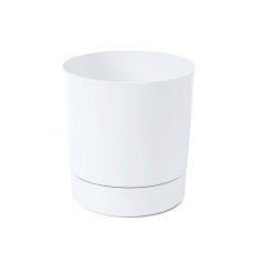 Blumentopf mit Untersetzer Aura 20 cm – weiß – LAM51243