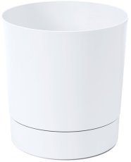 Blumentopf mit Untersetzer Aura 22,5 cm – weiß – LAM51250