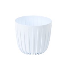 Blumentopf Mira 18 cm – weiß - LAM55166
