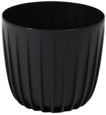 Blumentopf Mira 18 cm – schwarz - LAM45167