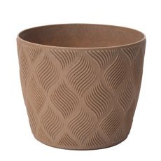 Blumentopf Flow Petit Eco Wood 27 cm – Naturholz – FOM1955