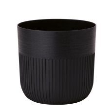 Blumentopf Luca 22 cm – schwarz – FOM6912