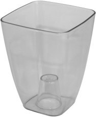 Quadratischer transparenter Orchideentopf 13 cm - FOM5980