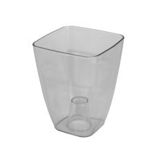 Quadratischer transparenter Orchideentopf 13 cm - FOM5980