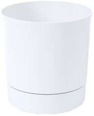 Blumentopf mit Untersetzer Aura 28 cm – weiß – LAM51267