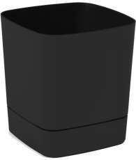 Blumentopf mit Untersetzer Clima 16 cm – schwarz – LAM41404