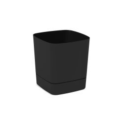 Blumentopf mit Untersetzer Clima 16 cm – schwarz – LAM41404