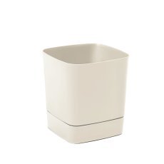 Blumentopf mit Untersetzer Clima 19 cm – beige – LAM81413