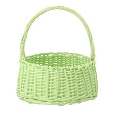 Rattankorb mit Griff, 26 cm – Grün – DIR05_8321