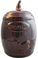 Keramisches Gurkenfass mit Zange 3,5 L – braun – RUI3200