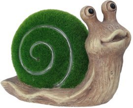Gartenfigur – Schnecke mit leuchtendem LED-Schneckenhaus – GOT7614