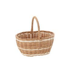 Rattankorb mit Henkel – naturfarben – DRA7435