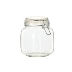 Quadratisches Vorratsglas 0,95 l mit Bügelverschluss *8452