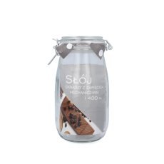 Rundes Vorratsglas 1,4 l mit Bügelverschluss *8513
