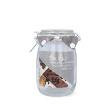 Rundes Glas 0,95 l mit Bügelverschluss *8520