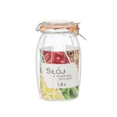 Vorratsglas 1,8 l mit Glasdeckel und Bügelverschluss *9990