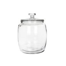 Rundes Glas 1,5 l mit Glasdeckel *7736