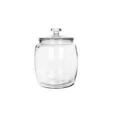 Rundes Glas 0,9 l mit Glasdeckel *7743