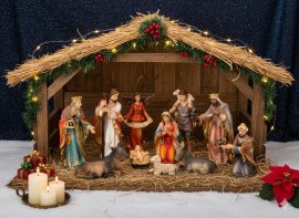 Weihnachtsfiguren-Set, 11-teilig - LIG3112