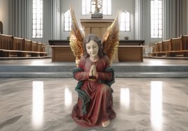 Figur Engel, kniend, 62 cm - RAI4596