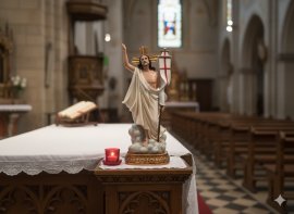 Figur des auferstandenen Jesus 30,5 cm - RAI6124