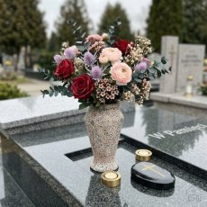 Zement-Granite-Vase - DED3080