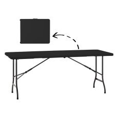 Klappbarer Campingtisch – Schwarz – ZUM6427