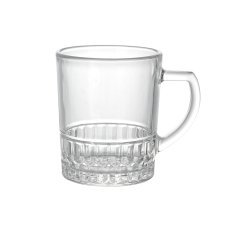 Set mit 6 geriffelten Gläsern mit Henkel, 240 ml *6137