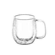 2er-Set doppelwandige Gläser »Texture« mit Henkel, 240 ml *4553