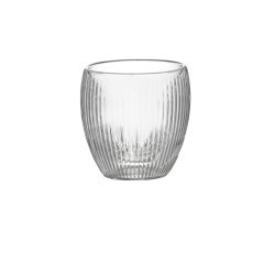 Set mit 2 geriffelten, doppelwandigen Gläsern, 230 ml *4706