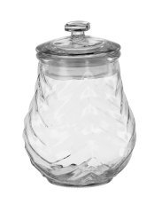 Glasbehälter mit Glasdeckel, 1 l
