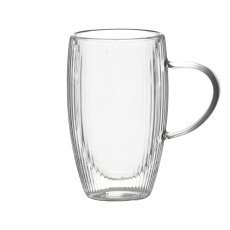 Set aus 2 gerippten doppelwandigen Gläsern à 440 ml - IBO4720