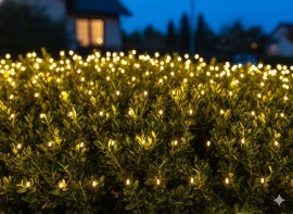 LED-Lichtervorhang 320L, warmweiß, 3 x 2 m, für innen und außen *1704