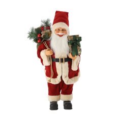 Stehender roter Weihnachtsmann mit Sack, 60 cm *8677