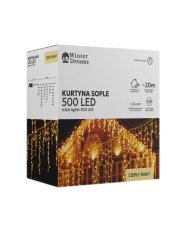 LED-Lichtervorhang Icicle mit 500 LEDs, warmweiß, 3+20 m - LED9867