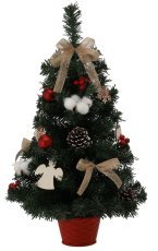 Weihnachtsbaum 60 cm mit Dekoration - ANT9336